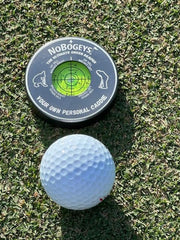 NoBogeys Precision Green Reader - Aluminum Golf Ball Marker with Magnetic Back - Pocket Size, Accurate Putting Aid for Golf