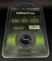 NoBogeys Precision Green Reader - Aluminum Golf Ball Marker with Magnetic Back - Pocket Size, Accurate Putting Aid for Golf